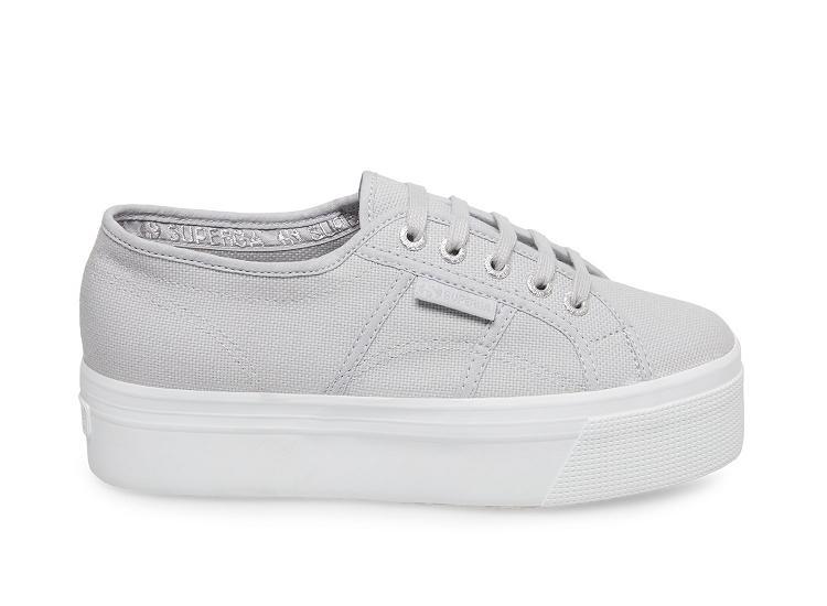 Superga 2790 Acotw Grey Ash - Womens Superga Platform Shoes